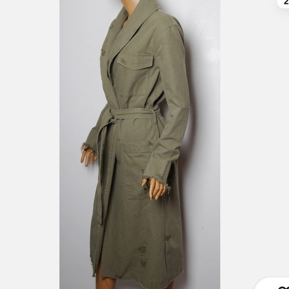Alexander Wang Khaki Women's Trench Coat - Picture 4 of 10